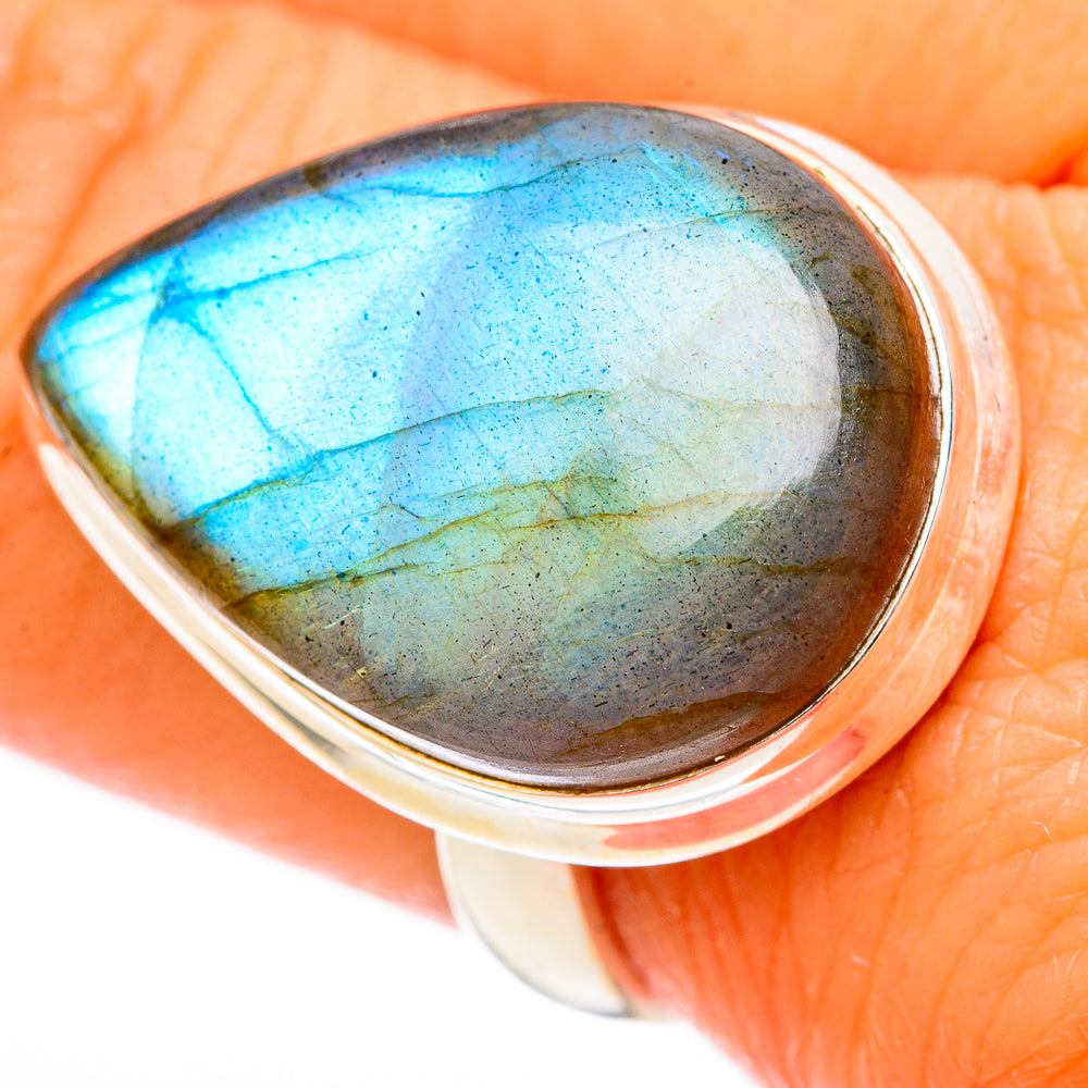 Labradorite Rings handcrafted by Ana Silver Co - RING116476
