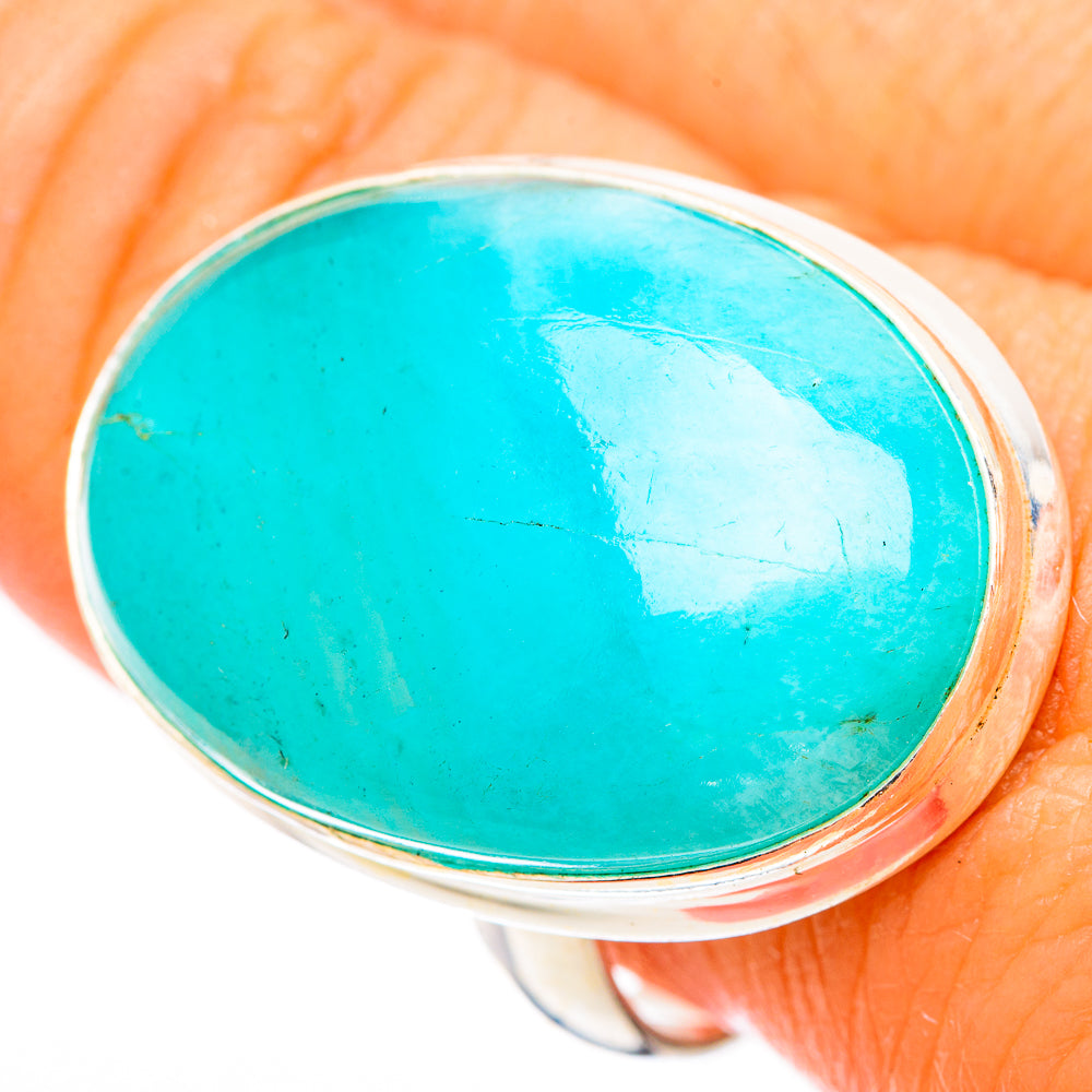 Peruvian Amazonite Rings handcrafted by Ana Silver Co - RING116477