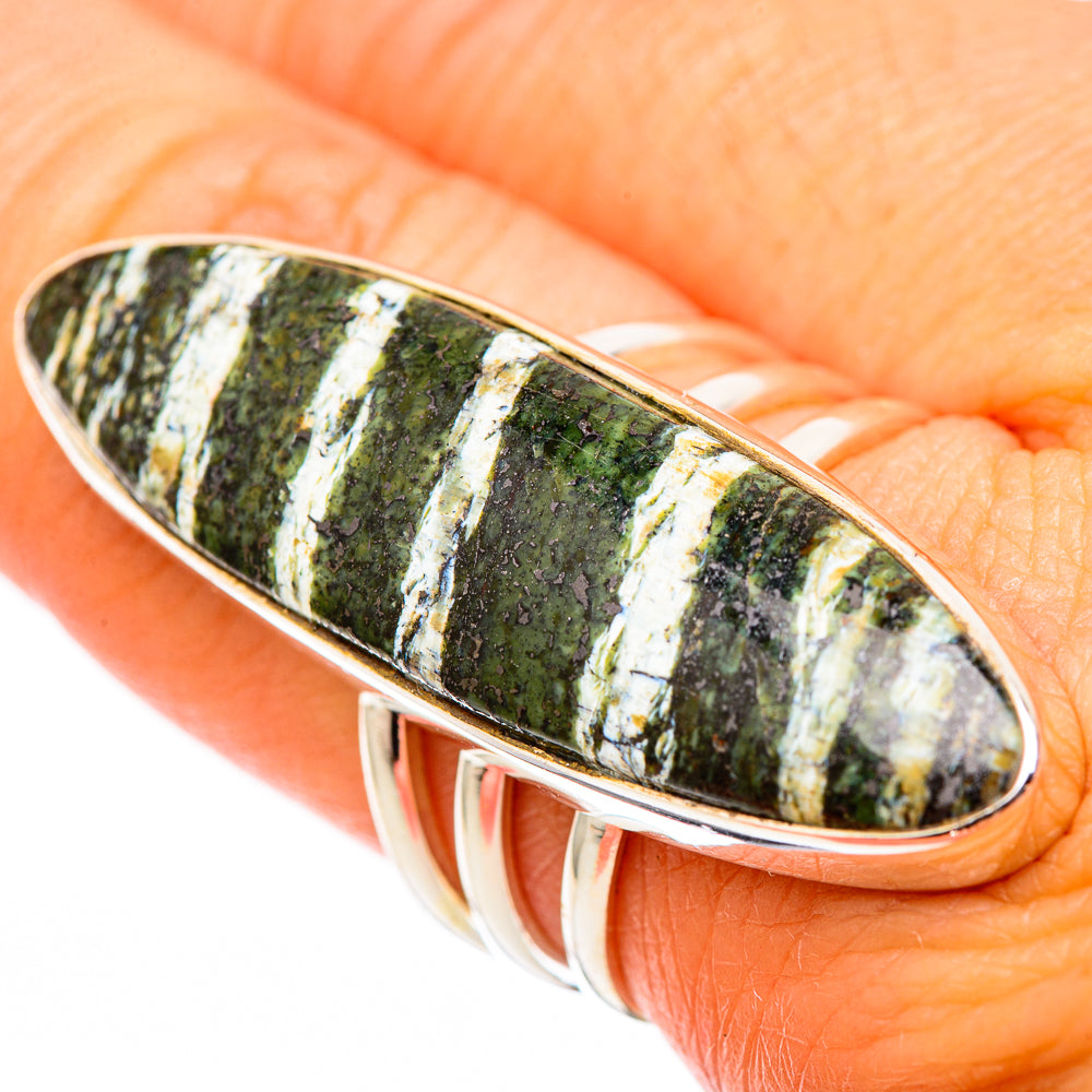 Green Swiss Opal Rings handcrafted by Ana Silver Co - RING116485