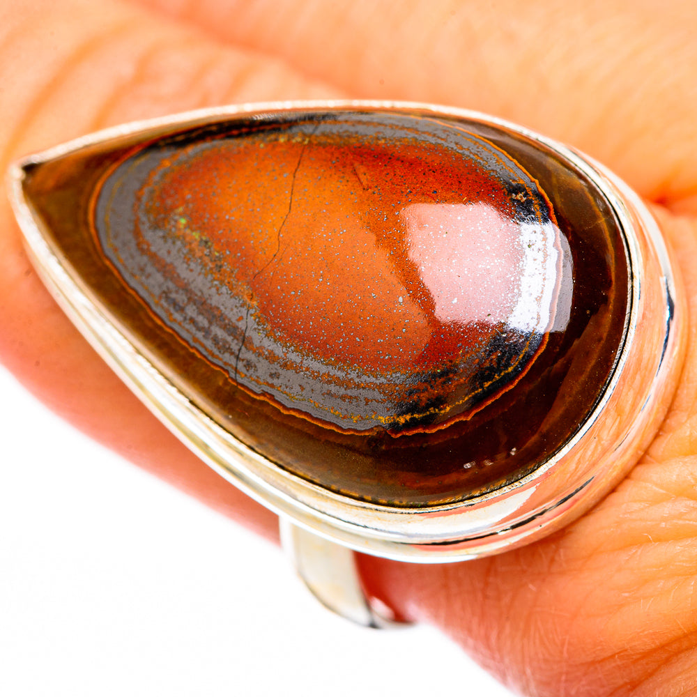 Tiger Iron Rings handcrafted by Ana Silver Co - RING116486