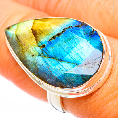 Labradorite Rings handcrafted by Ana Silver Co - RING116494