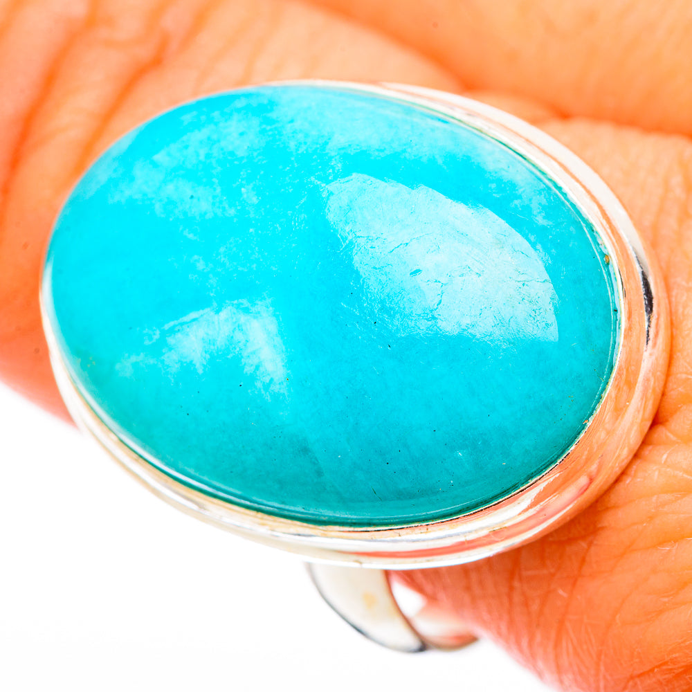 Peruvian Amazonite Rings handcrafted by Ana Silver Co - RING116496