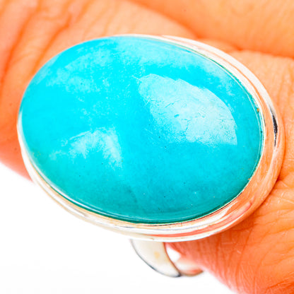 Peruvian Amazonite Rings handcrafted by Ana Silver Co - RING116496