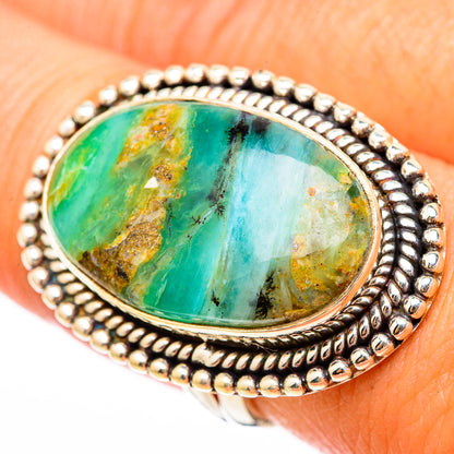 Peruvian Opal Rings handcrafted by Ana Silver Co - RING116502