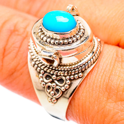 Sleeping Beauty Turquoise Rings handcrafted by Ana Silver Co - RING116509