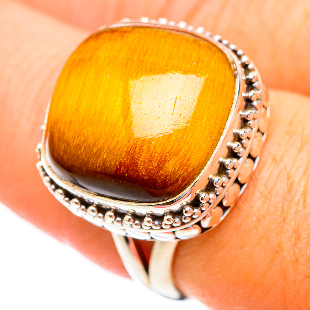 Tiger Eye Rings handcrafted by Ana Silver Co - RING116513