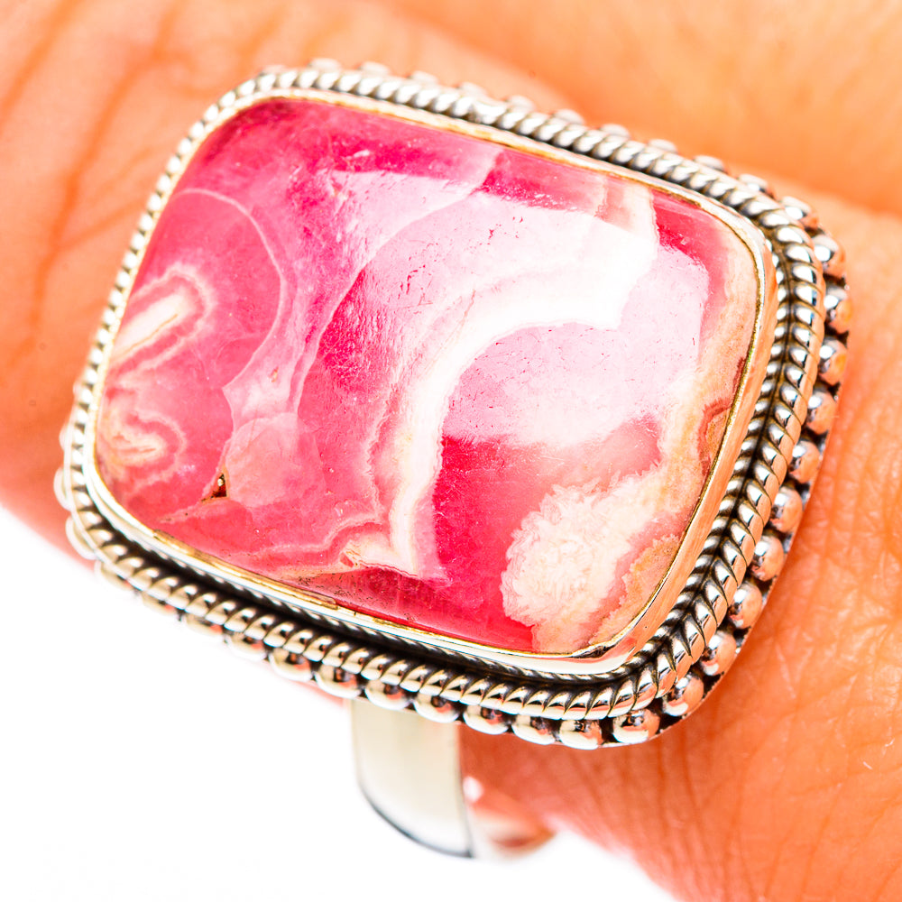 Rhodochrosite Rings handcrafted by Ana Silver Co - RING116517