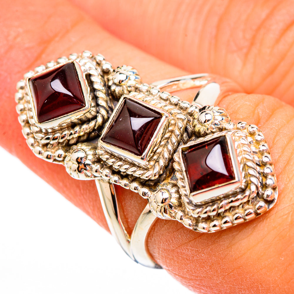 Garnet Rings handcrafted by Ana Silver Co - RING116518