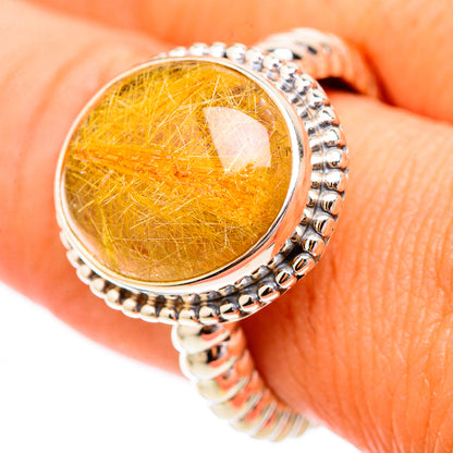 Rutilated Quartz Rings handcrafted by Ana Silver Co - RING116525