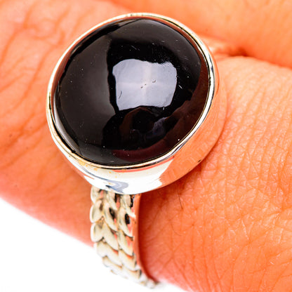 Black Onyx Rings handcrafted by Ana Silver Co - RING116526