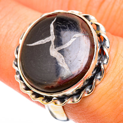 Septarian Geode Rings handcrafted by Ana Silver Co - RING116527
