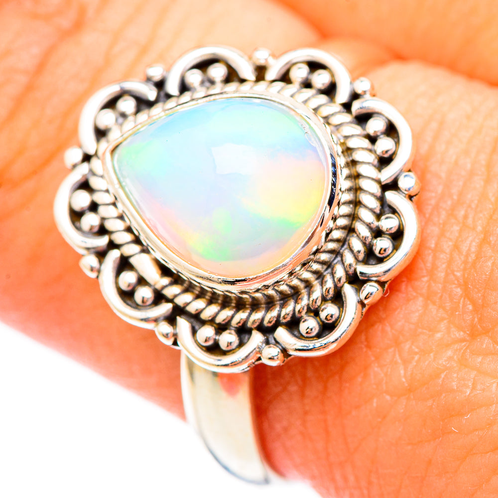 Ethiopian Opal Rings handcrafted by Ana Silver Co - RING116534