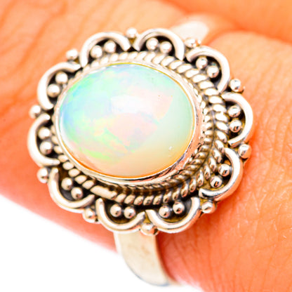 Ethiopian Opal Rings handcrafted by Ana Silver Co - RING116535