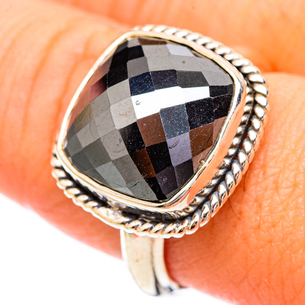 Hematite Rings handcrafted by Ana Silver Co - RING116536