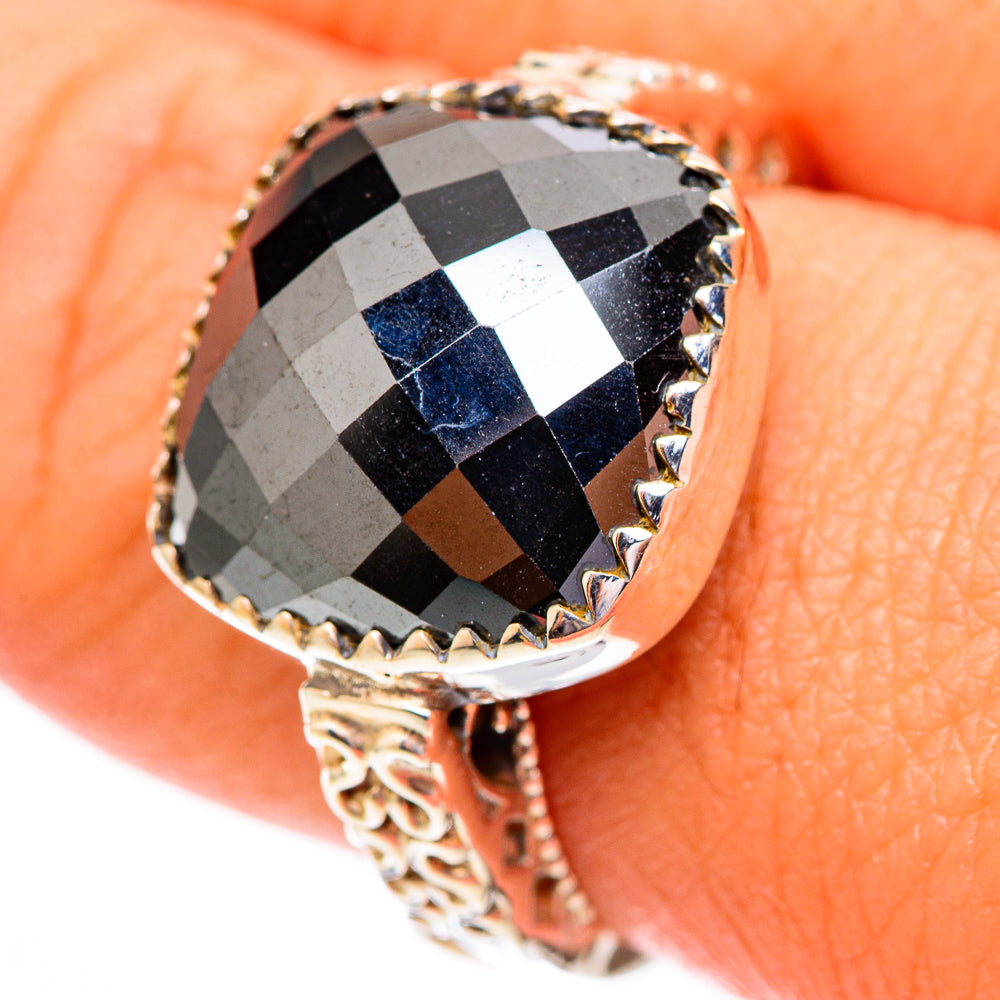 Hematite Rings handcrafted by Ana Silver Co - RING116537