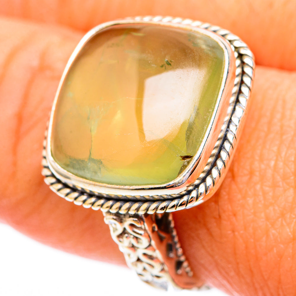 Prehnite Rings handcrafted by Ana Silver Co - RING116544