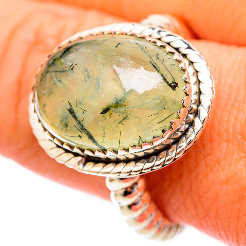 Prehnite Rings handcrafted by Ana Silver Co - RING116545