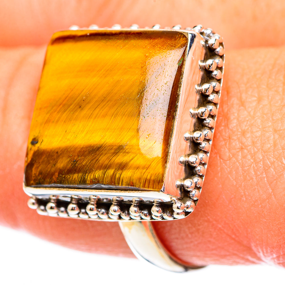 Tiger Eye Rings handcrafted by Ana Silver Co - RING116546