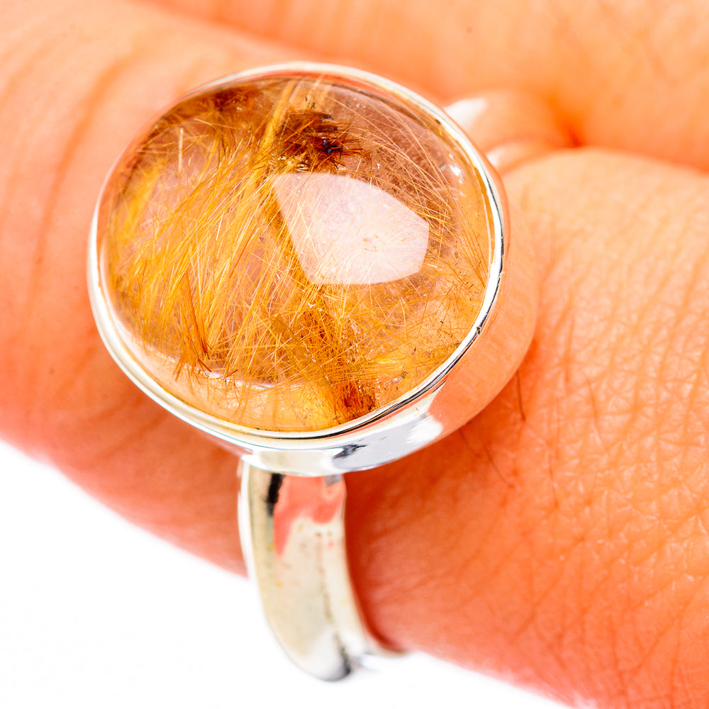 Rutilated Quartz Rings handcrafted by Ana Silver Co - RING116558