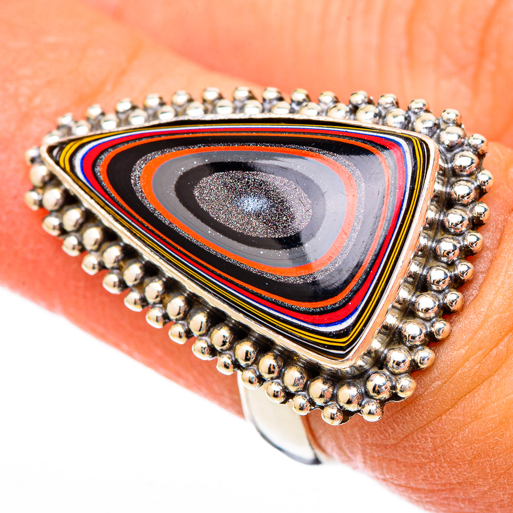 Fordite Rings handcrafted by Ana Silver Co - RING116566
