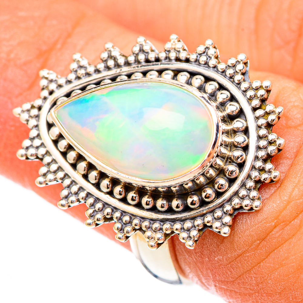 Ethiopian Opal Rings handcrafted by Ana Silver Co - RING116569