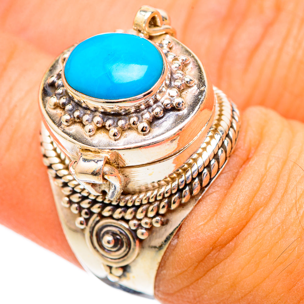 Sleeping Beauty Turquoise Rings handcrafted by Ana Silver Co - RING116571