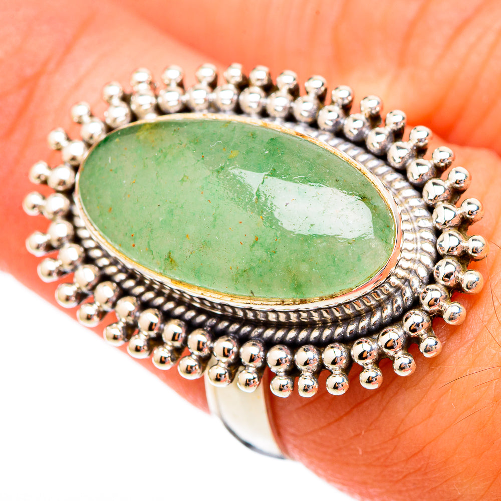 Prehnite Rings handcrafted by Ana Silver Co - RING116576