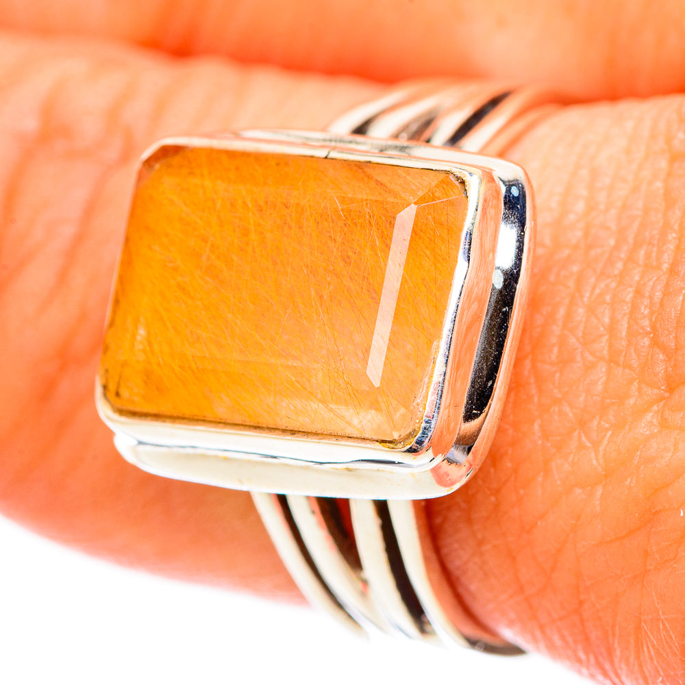 Rutilated Quartz Rings handcrafted by Ana Silver Co - RING116590