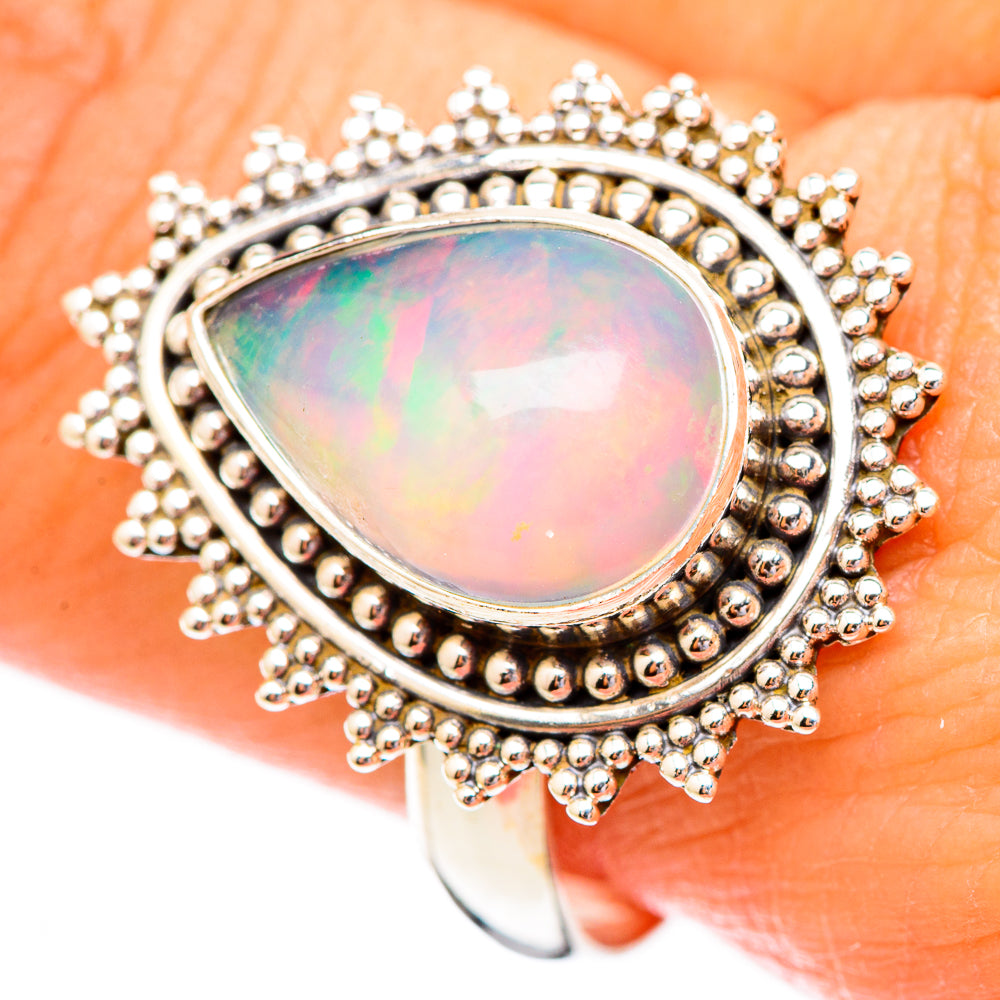 Ethiopian Opal Rings handcrafted by Ana Silver Co - RING116601