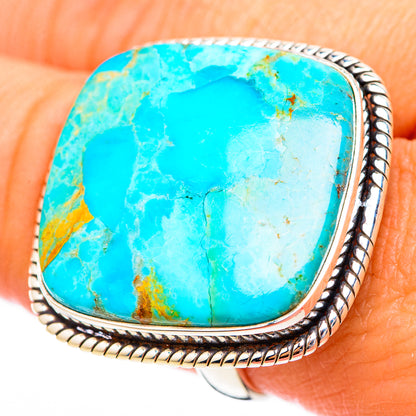 Peruvian Chrysocolla Rings handcrafted by Ana Silver Co - RING116604