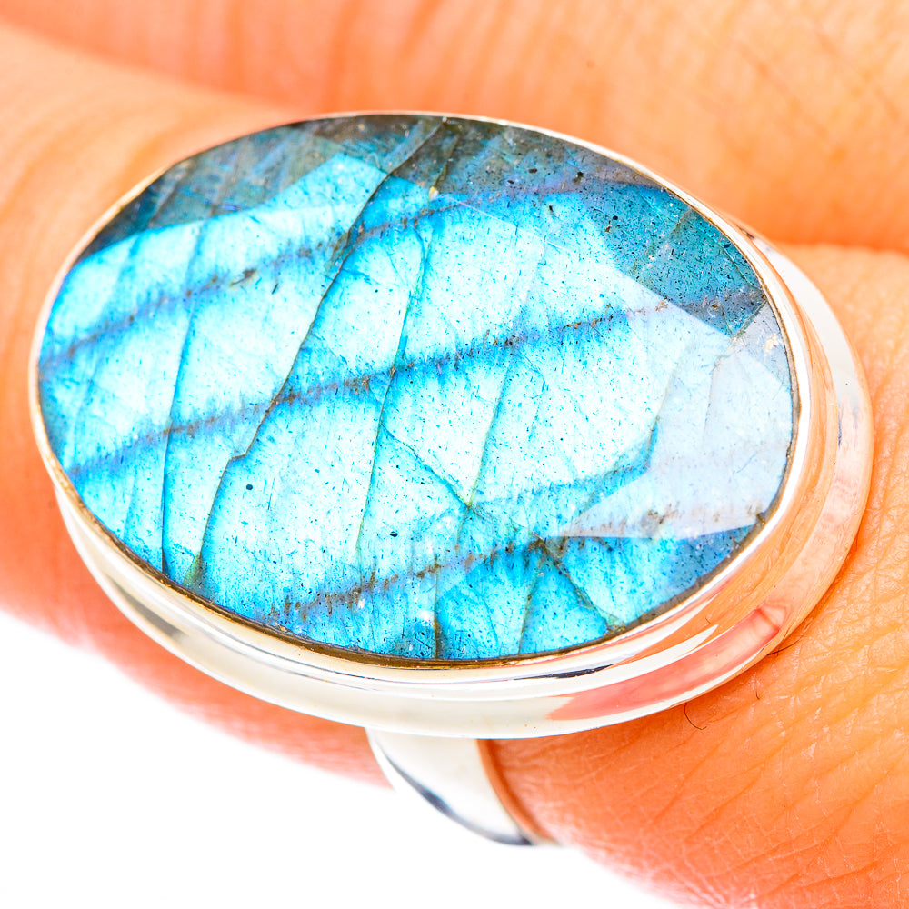 Labradorite Rings handcrafted by Ana Silver Co - RING116605