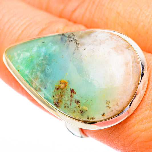 Peruvian Opal Rings handcrafted by Ana Silver Co - RING116607
