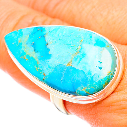 Peruvian Chrysocolla Rings handcrafted by Ana Silver Co - RING116610