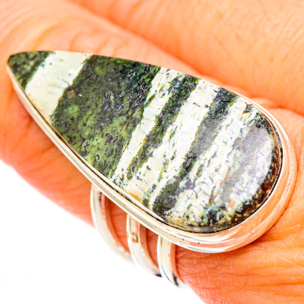 Green Swiss Opal Rings handcrafted by Ana Silver Co - RING116619
