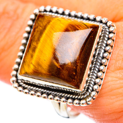 Tiger Eye Rings handcrafted by Ana Silver Co - RING116622