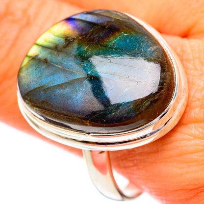 Labradorite Rings handcrafted by Ana Silver Co - RING116635