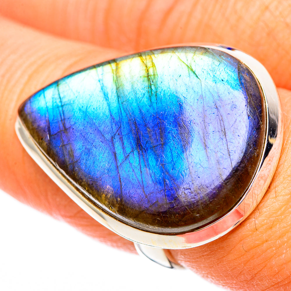 Labradorite Rings handcrafted by Ana Silver Co - RING116642