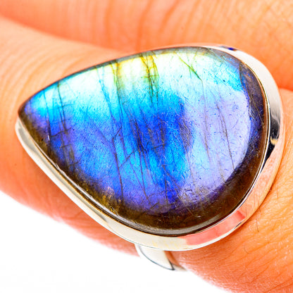 Labradorite Rings handcrafted by Ana Silver Co - RING116642