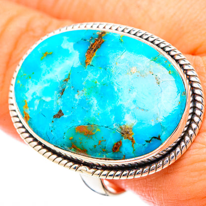 Peruvian Chrysocolla Rings handcrafted by Ana Silver Co - RING116645