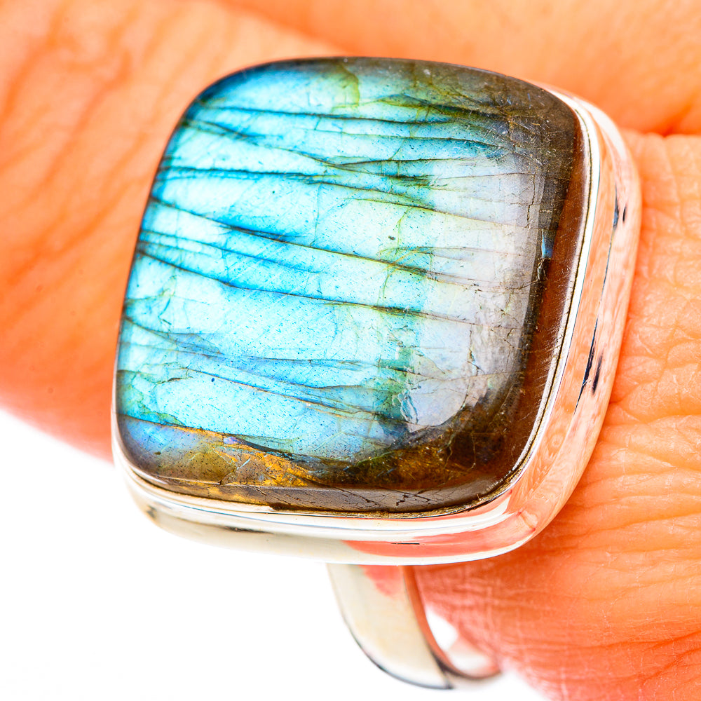 Labradorite Rings handcrafted by Ana Silver Co - RING116647