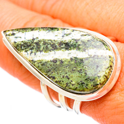 Green Swiss Opal Rings handcrafted by Ana Silver Co - RING116651