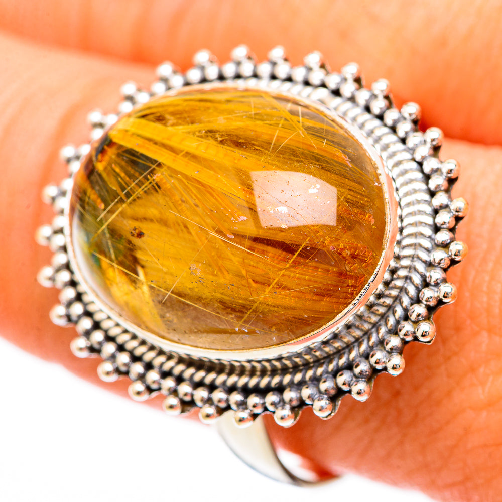 Rutilated Quartz Rings handcrafted by Ana Silver Co - RING116661
