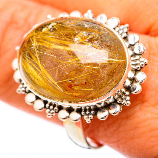 Rutilated Quartz Rings handcrafted by Ana Silver Co - RING116662