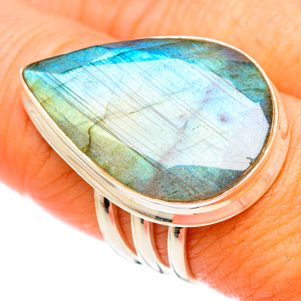 Labradorite Rings handcrafted by Ana Silver Co - RING116674