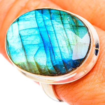 Labradorite Rings handcrafted by Ana Silver Co - RING116688