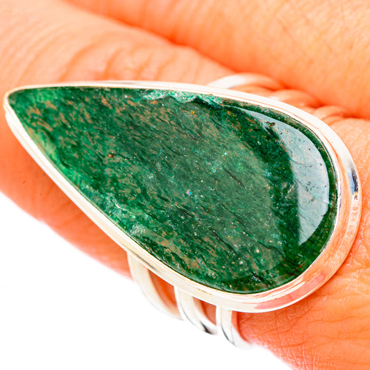 Green Aventurine Rings handcrafted by Ana Silver Co - RING116691