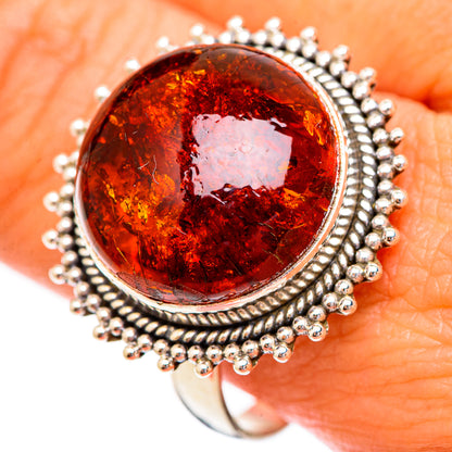 Baltic Amber Rings handcrafted by Ana Silver Co - RING116695