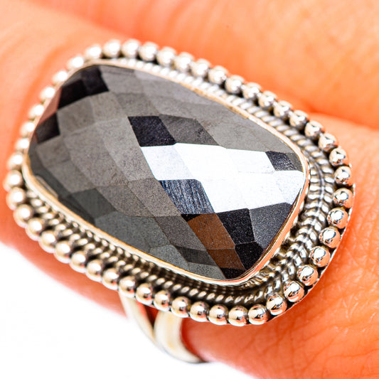 Hematite Rings handcrafted by Ana Silver Co - RING116707