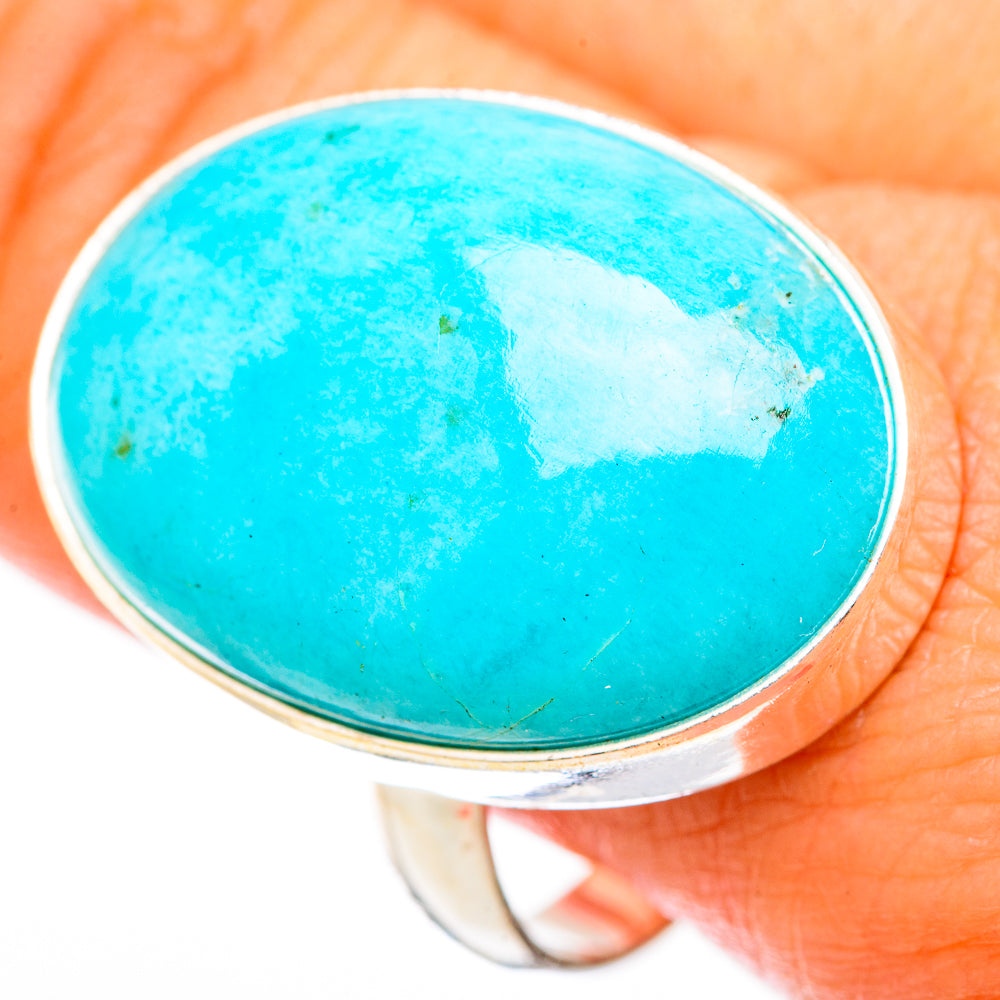 Peruvian Amazonite Rings handcrafted by Ana Silver Co - RING116709