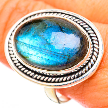 Labradorite Rings handcrafted by Ana Silver Co - RING116710